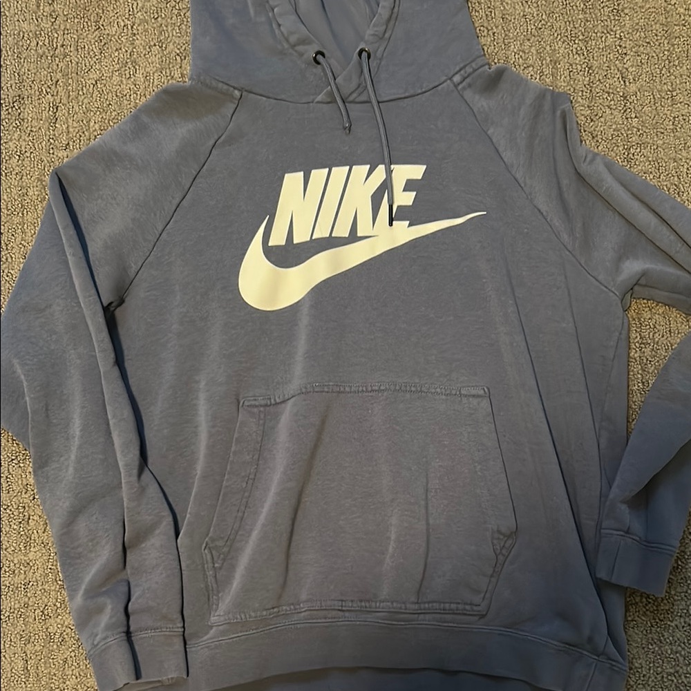 Nike women’s blue gray Hoodie
